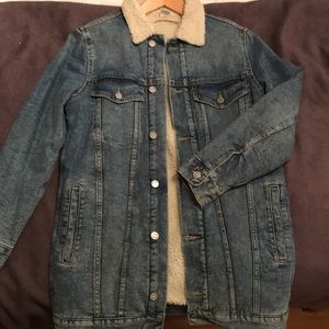 Sherpa lined Denim Jacket